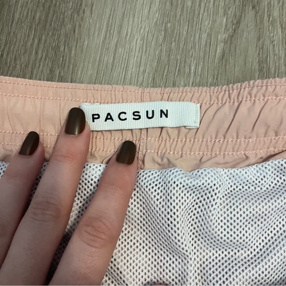 Men's Pacsun Peach Swim Trunks - Picture 5 of 9